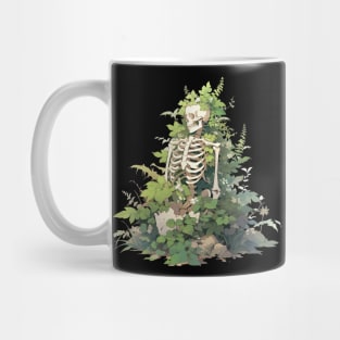 Bones And Botany Overgrown Skeleton Mug